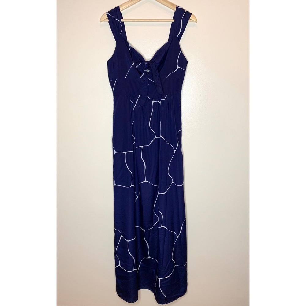 Susana Monaco • 6 • Navy Tie Front Maxi Dress